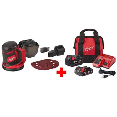 Milwaukee M18 18-Volt Cordless 5 in Random Orbit Sander Kit